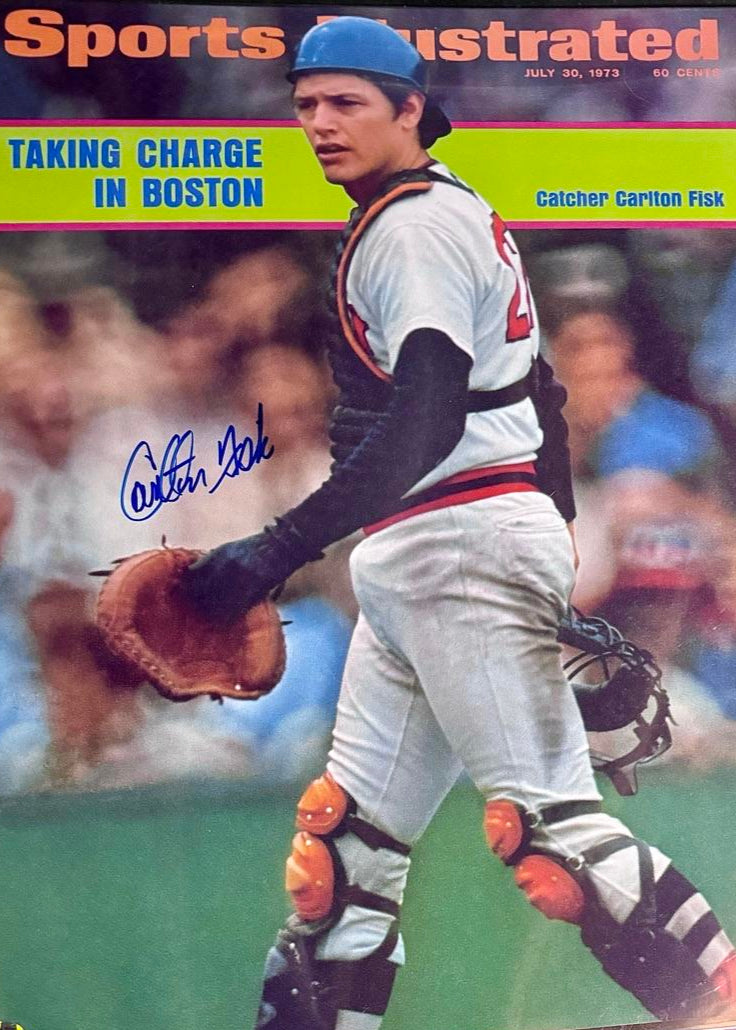 Carlton Fisk Signed 16x20 Photo (Sports Illustrated Cover 1973) - SureShot COA
